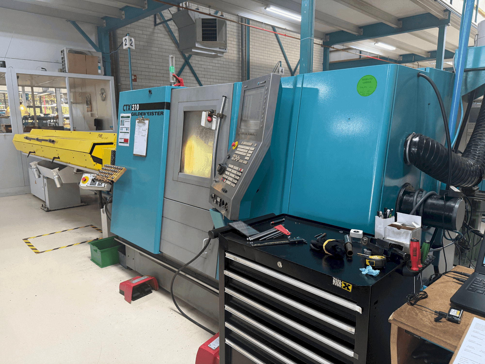 DMG Gildemeister CTX 310 Mašinos vaizdas iš priekio