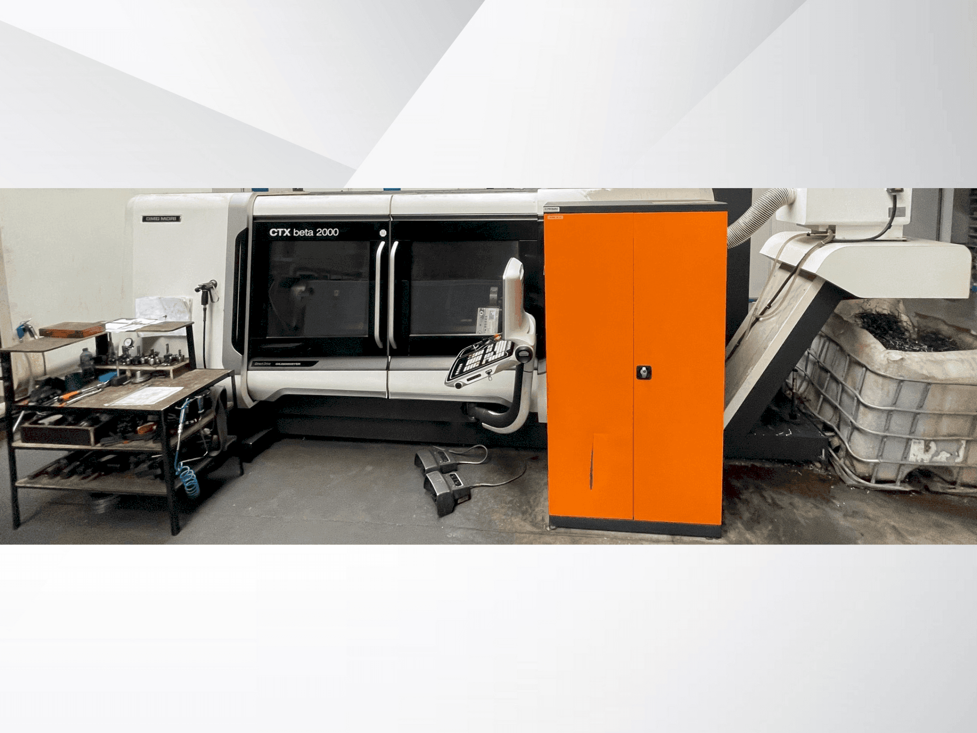 DMG MORI CTX 2000 Mašinos vaizdas iš priekio