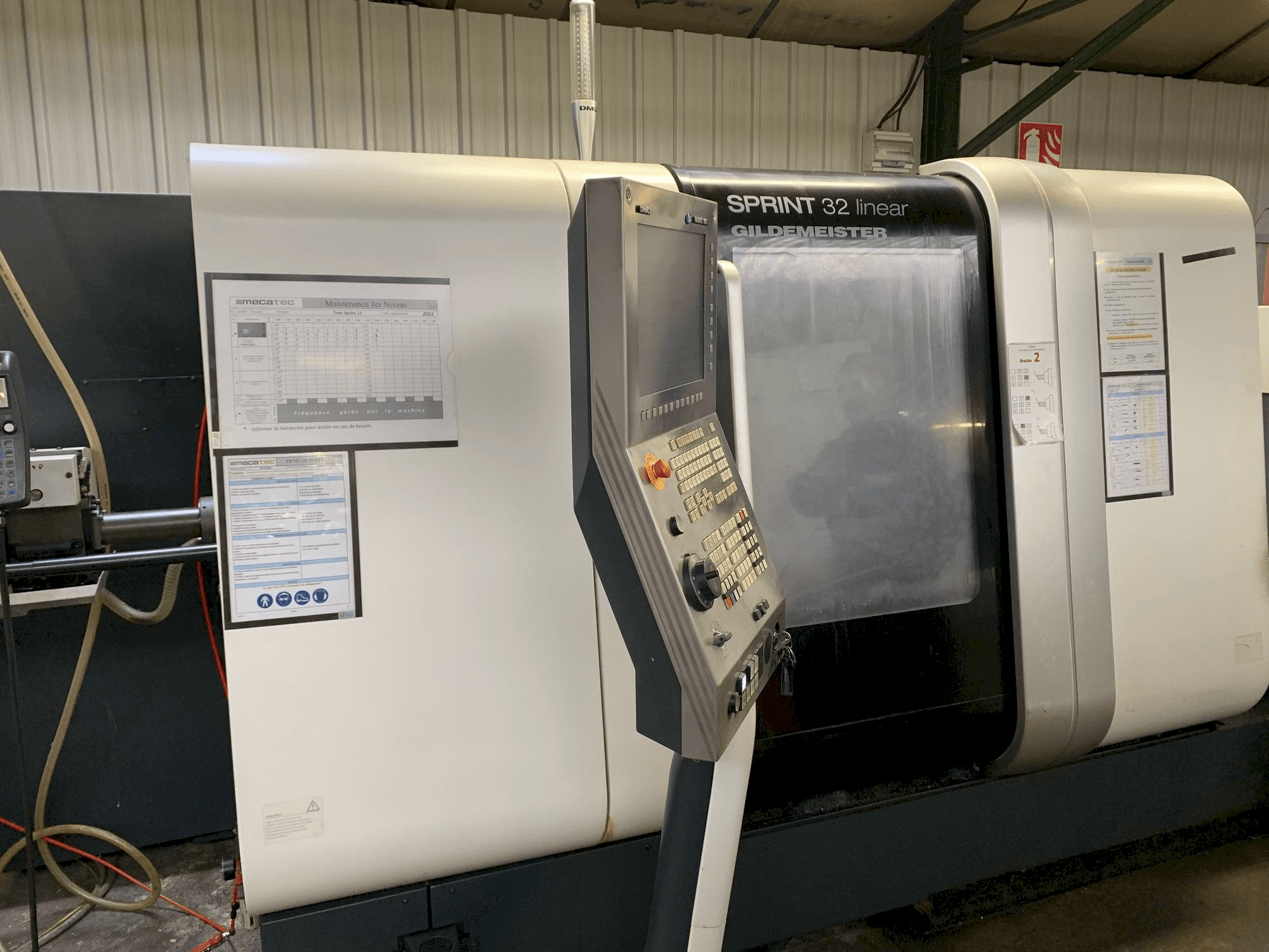 DMG SPRINT 32 linear Mašinos vaizdas iš priekio