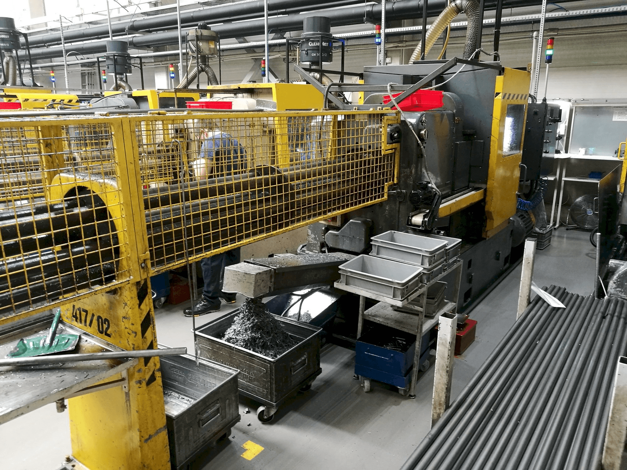 Wickman 1 3/8"-6 Mašinos vaizdas iš priekio