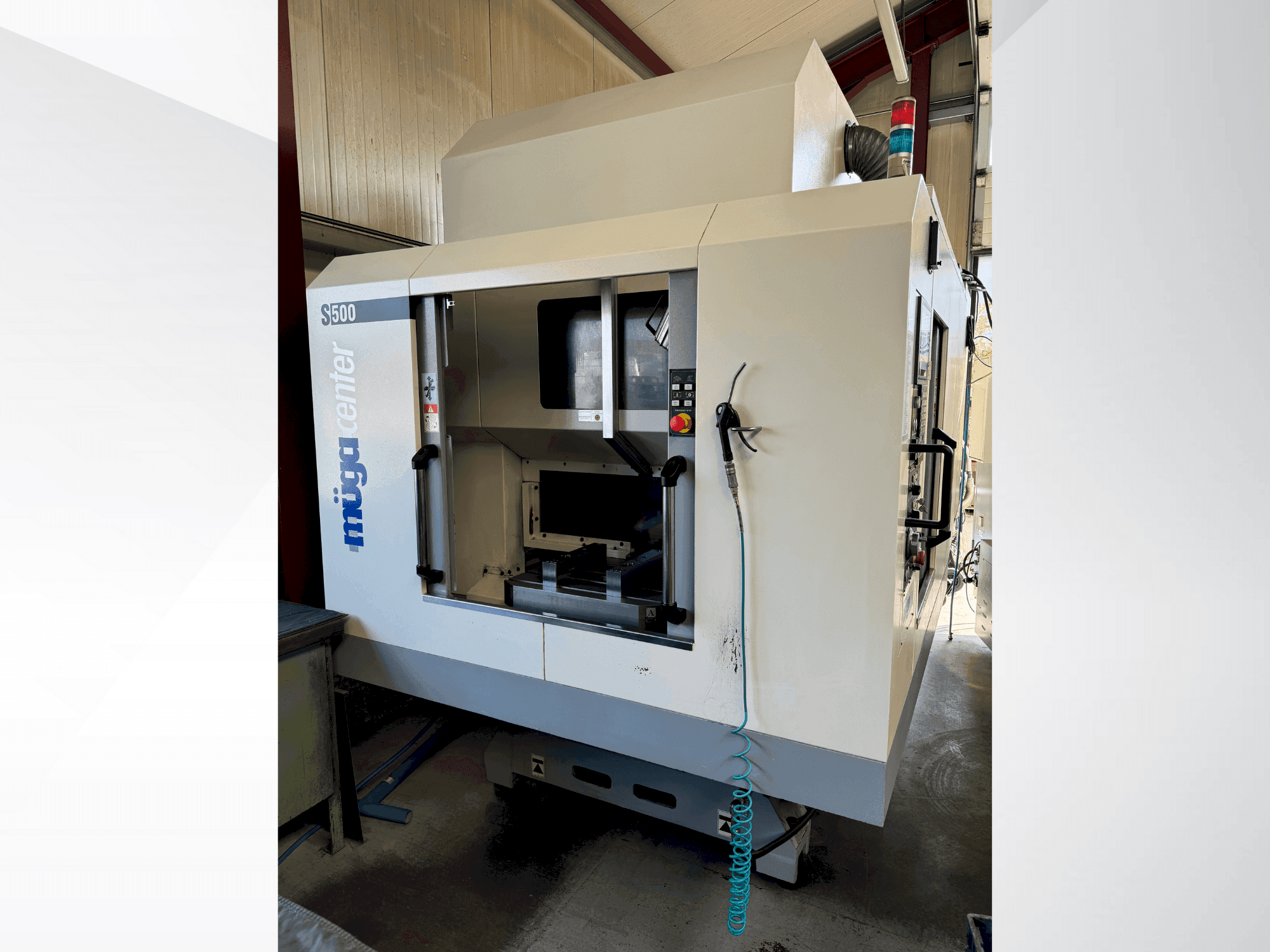 Muga S500 Mašinos vaizdas iš priekio