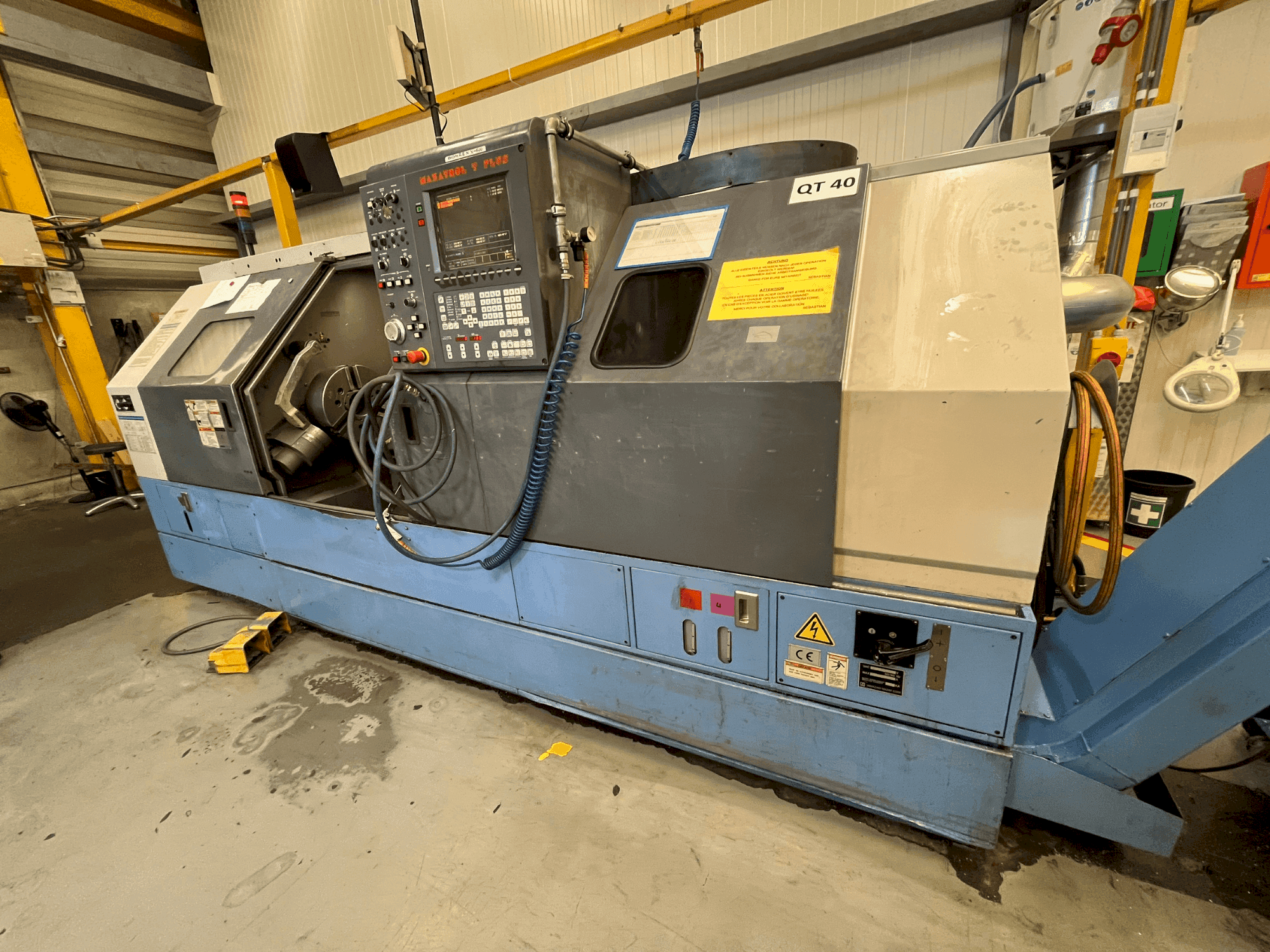 Mazak QT-40 Mašinos vaizdas iš priekio