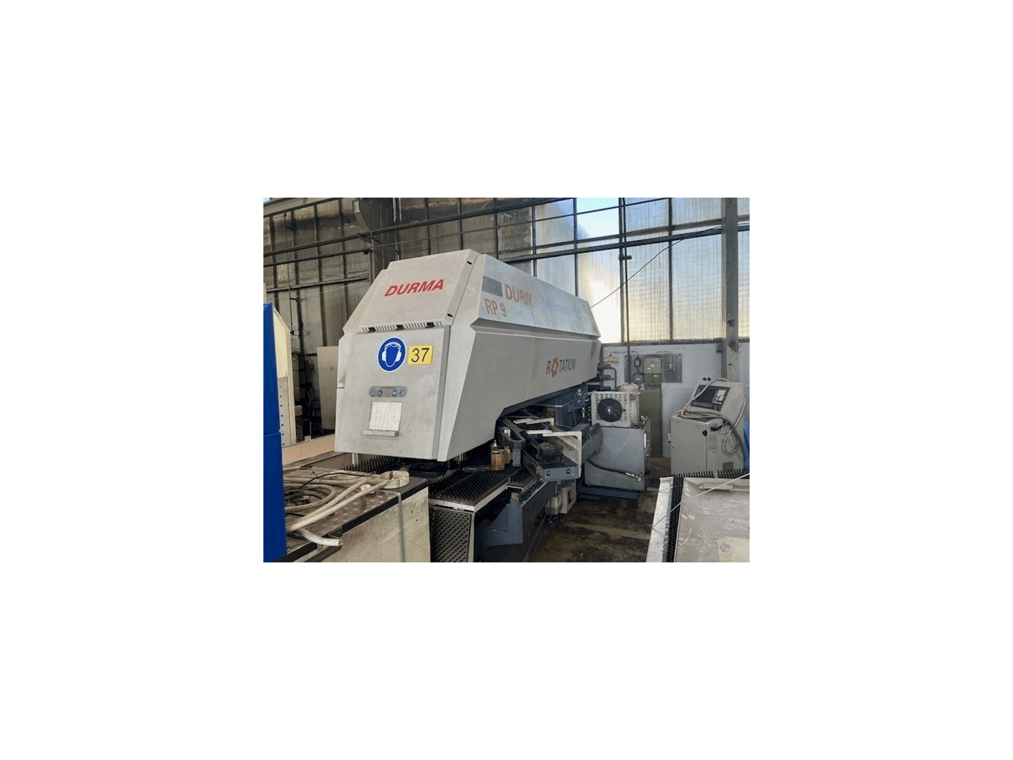 Durma RP9 1250x20 Mašinos vaizdas iš priekio