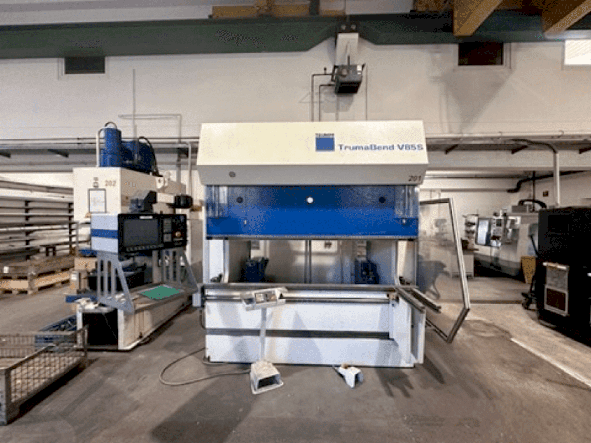 TRUMPF TrumaBend V85S Mašinos vaizdas iš priekio
