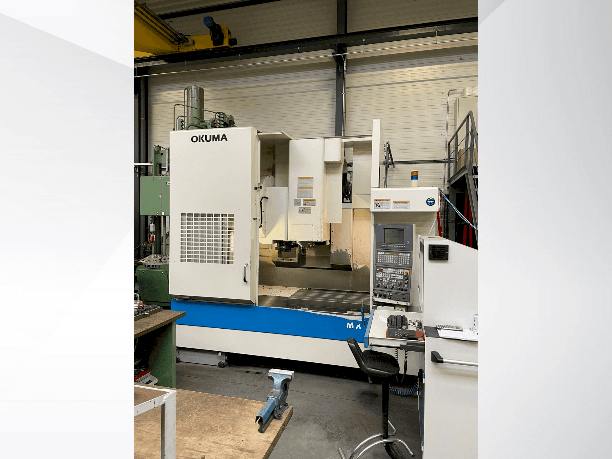 Okuma MX-55VB Mašinos vaizdas iš priekio