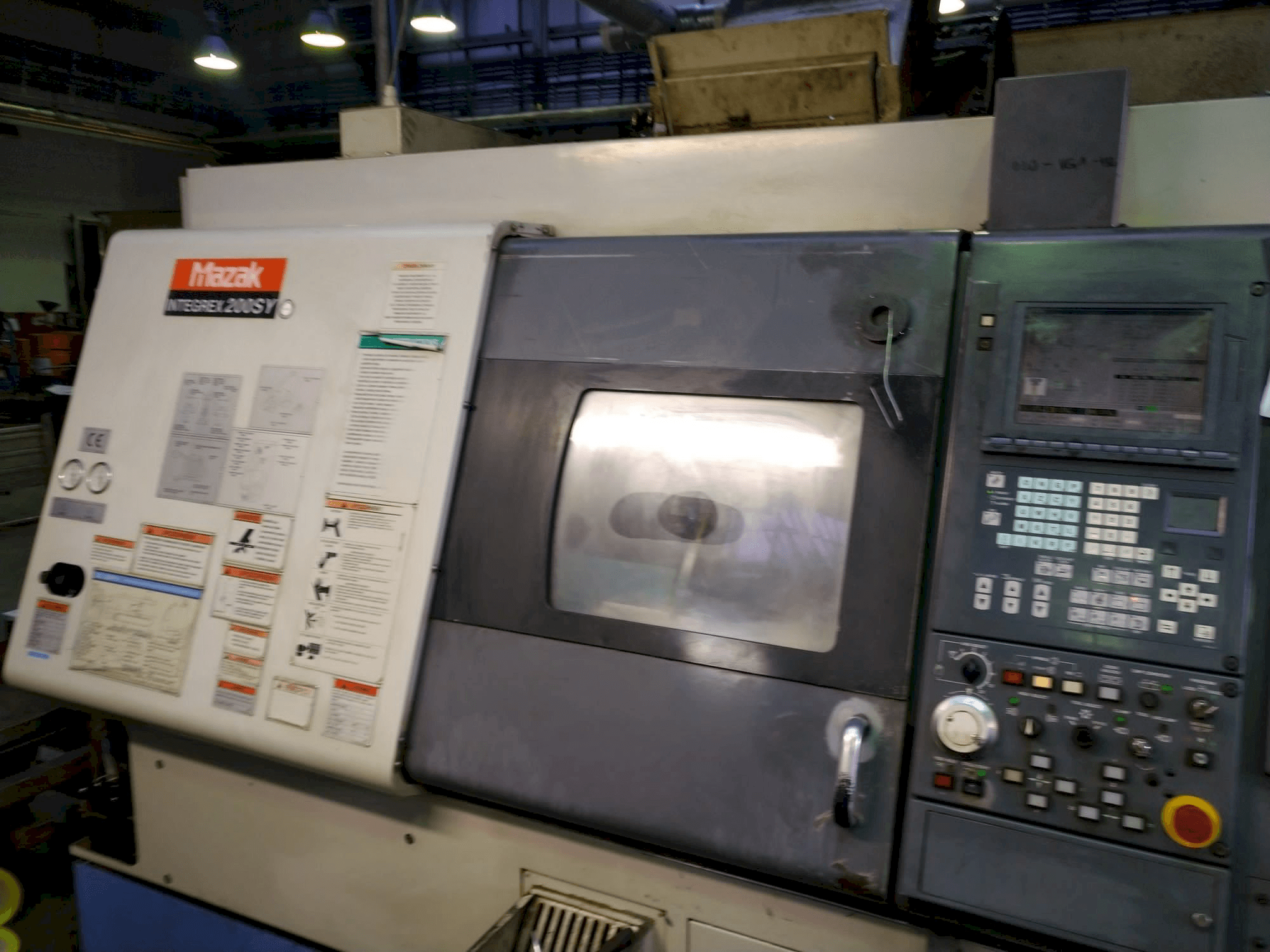 Mazak Integrex 200 SY Mašinos vaizdas iš kairės pusės