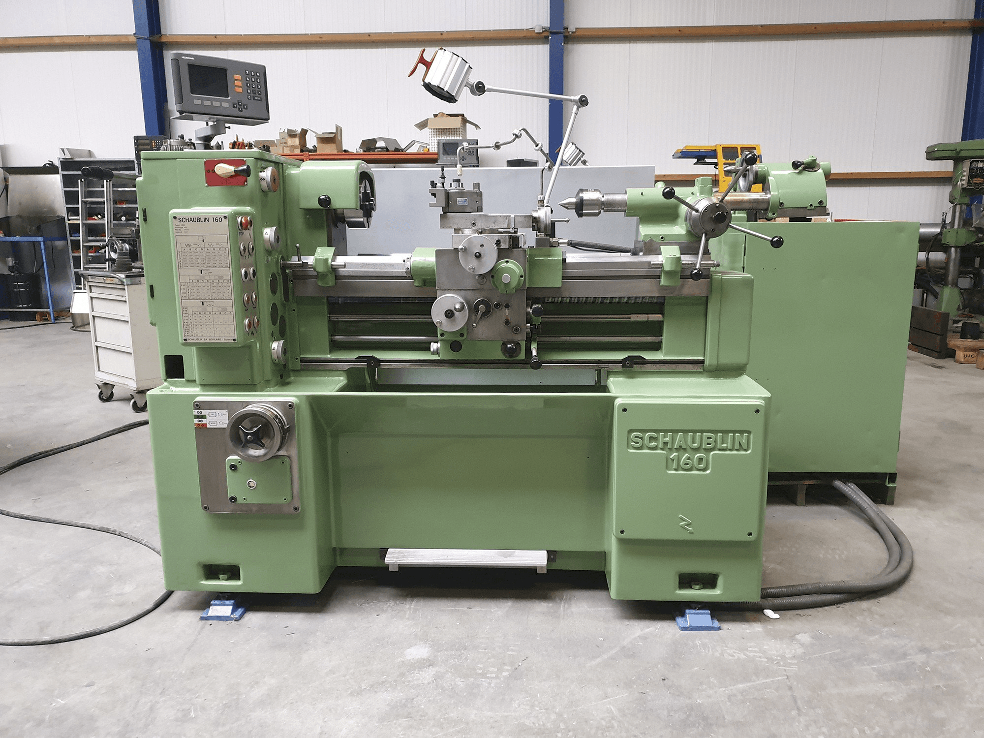 SCHAUBLIN Mašinos vaizdas160 iš priekio