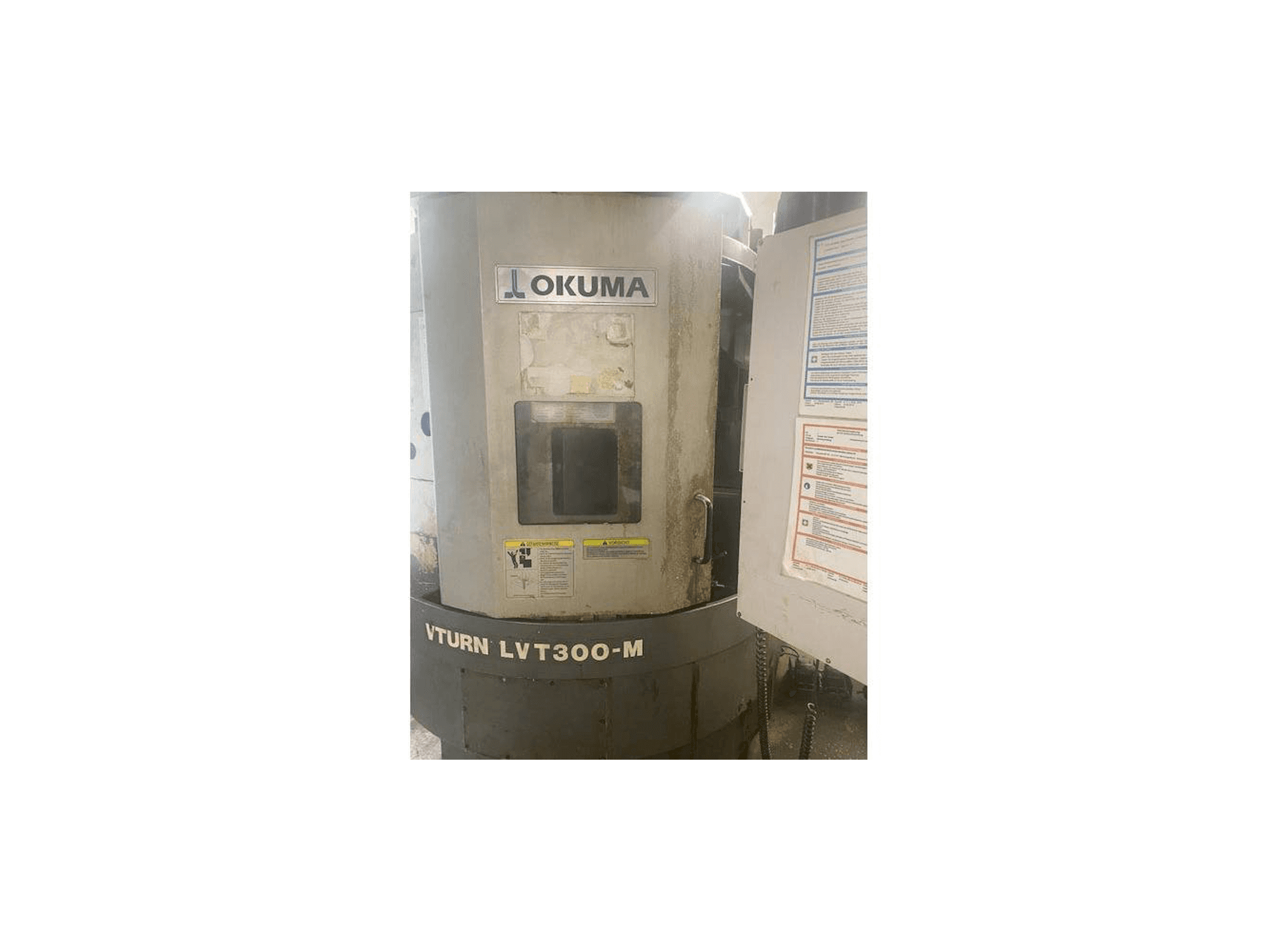 Okuma LVT300M Mašinos vaizdas iš priekio